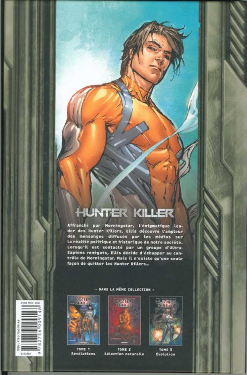 Verso de l'album Hunter killer 3 Evolution