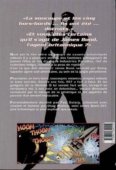 Verso de l'album James Bond 007 - La Dent du serpent Tome II