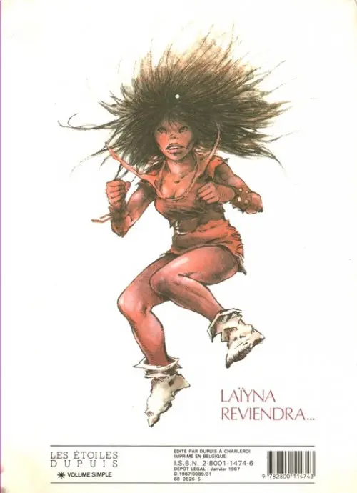 Verso de l'album Laïyna Tome 1 La forteresse de pierre