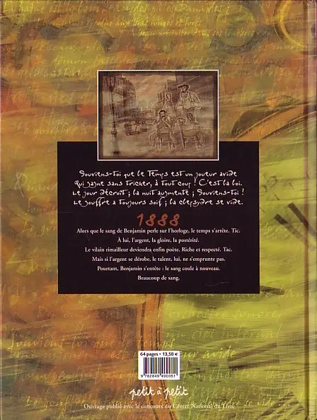 Verso de l'album Les Mesures du temps Tome 1
