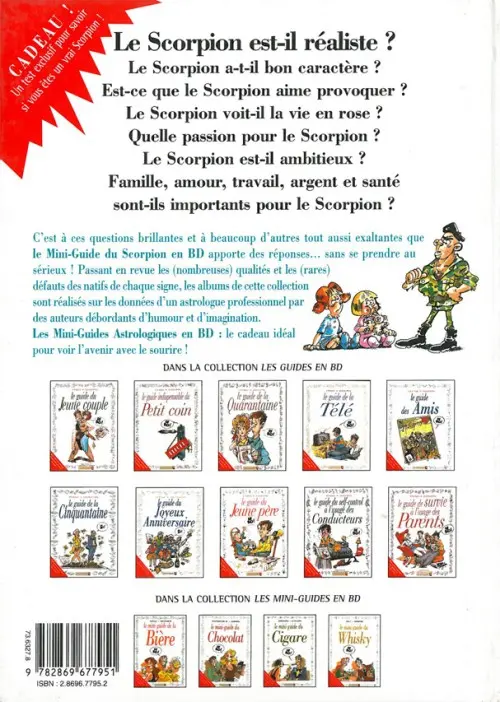 Verso de l'album Le Mini-guide ... Tome 8 Le mini-guide du Scorpion
