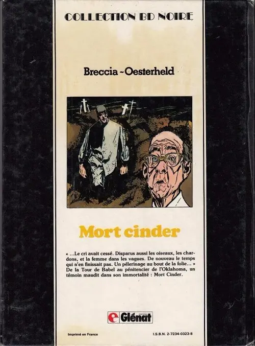 Verso de l'album Mort Cinder Tome 2