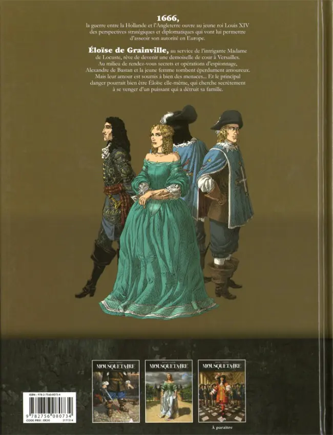 Verso de l'album Mousquetaire Tome 2 Éloïse de Grainville