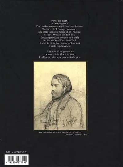 Verso de l'album Ozanam L'Ère Nouvelle