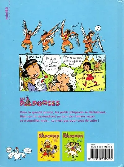 Verso de l'album Les papooses Tome 3 La colère de l'oiseau tonnerre