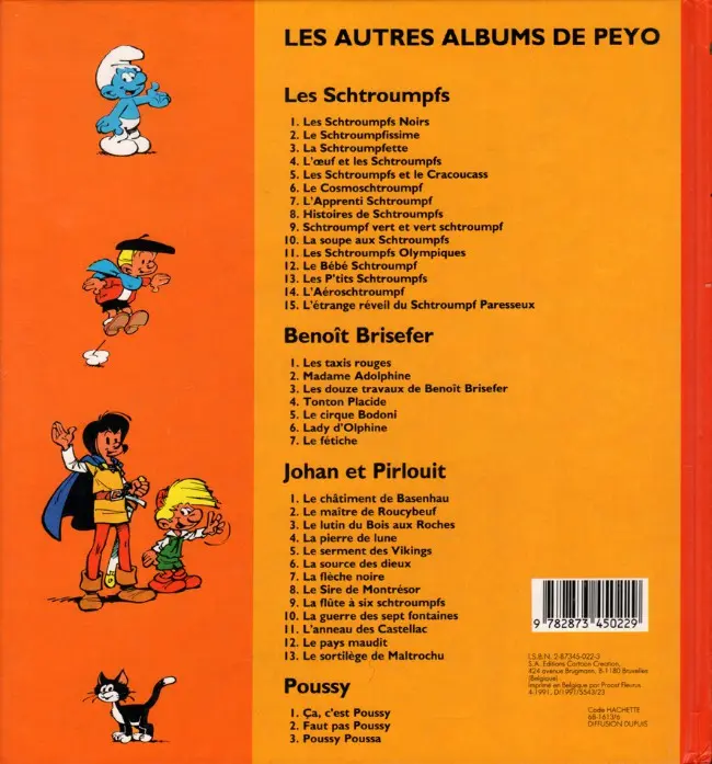 Verso de l'album Pierrot et la lampe