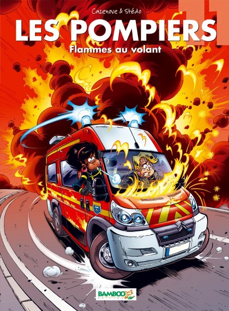 Couverture de l'album Les Pompiers Tome 11 Flammes au volant