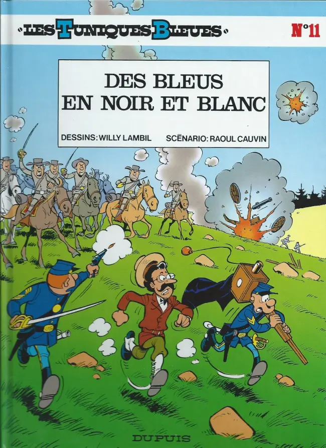 Couverture de l'album Les Tuniques Bleues Tome 11 Des bleus en noir et blanc