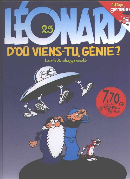 Couverture de l'album Léonard Tome 25 D'où viens-tu génie ?