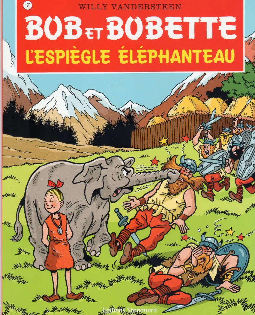 Couverture de l'album Bob et Bobette Tome 170 L'espiègle éléphanteau