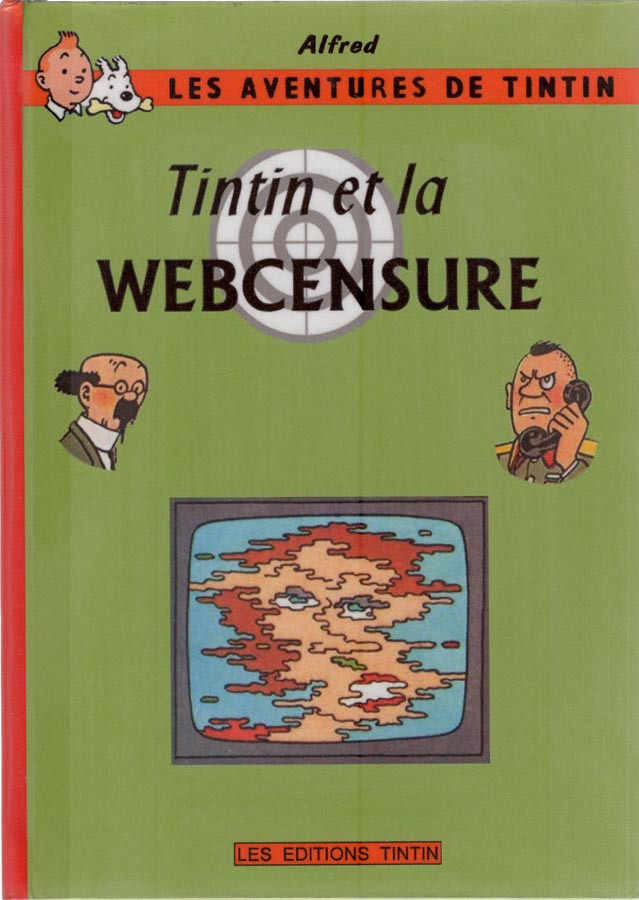 Couverture de l'album Tintin Tintin et la webcensure