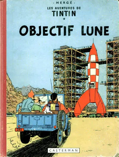 Couverture de l'album Tintin Tome 16 Objectif Lune