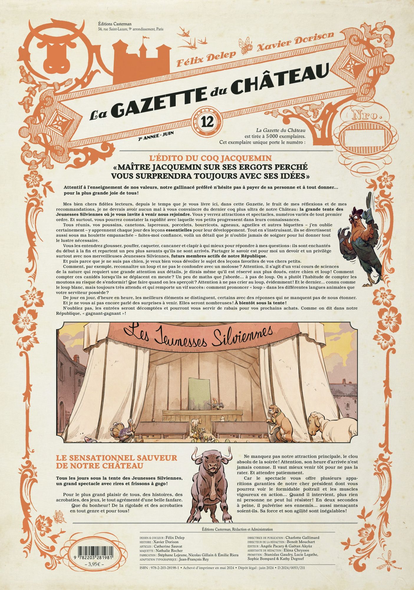 Couverture de l'album La Gazette du Château N° 12