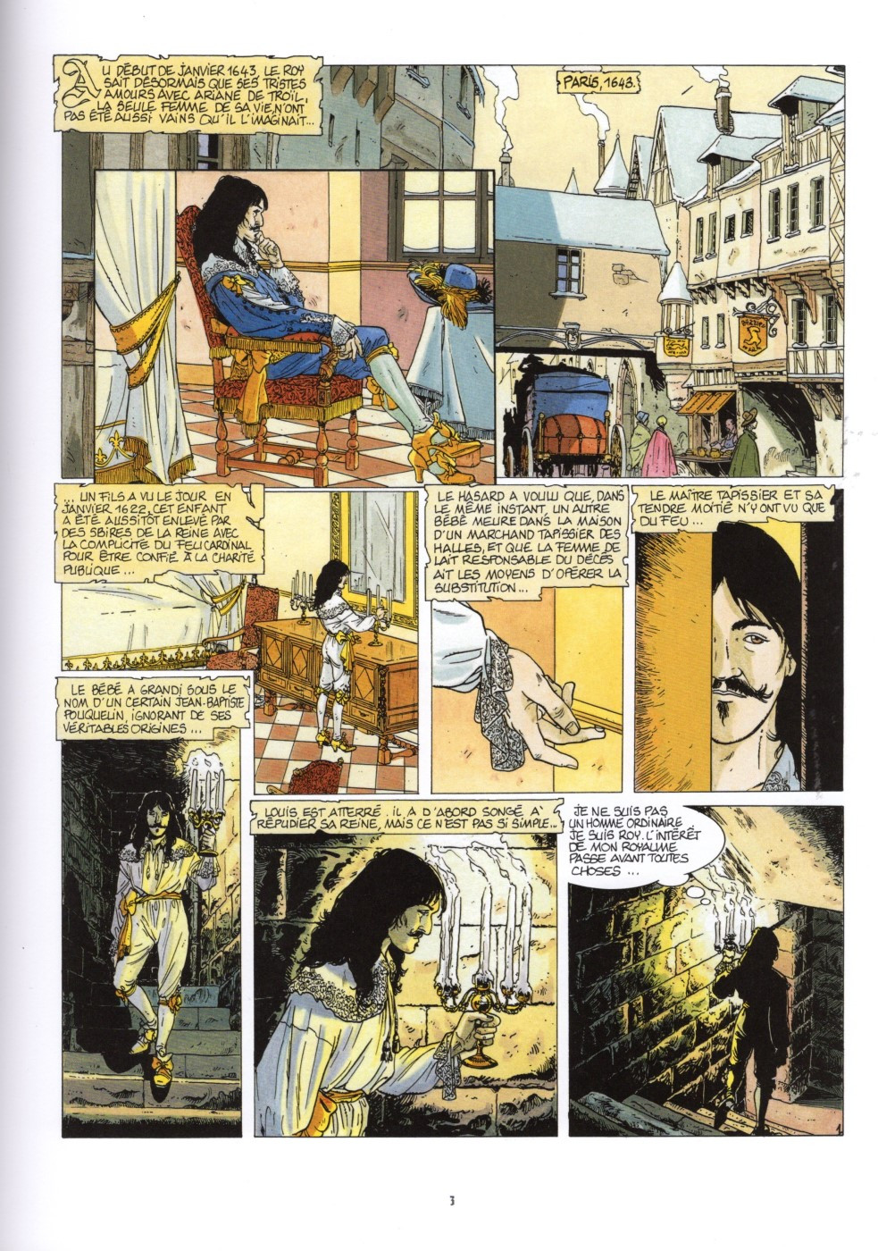 Planche de l'album Les grands Classiques de la BD Historique Vécu - La Collection Tome 141 Le fou du Roy - Tome V : Le Masque et la plume