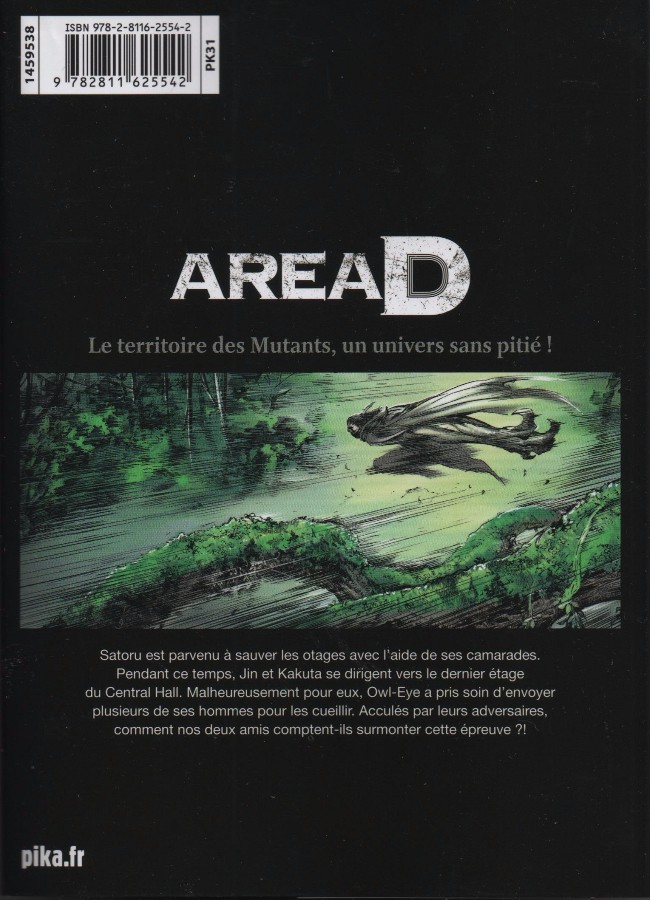 Verso de l'album Area D - Le Territoire des mutants 10 La Tour du jugement