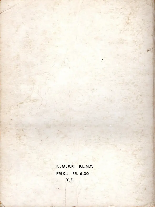 Verso de l'album Tex Willer Album N° 1