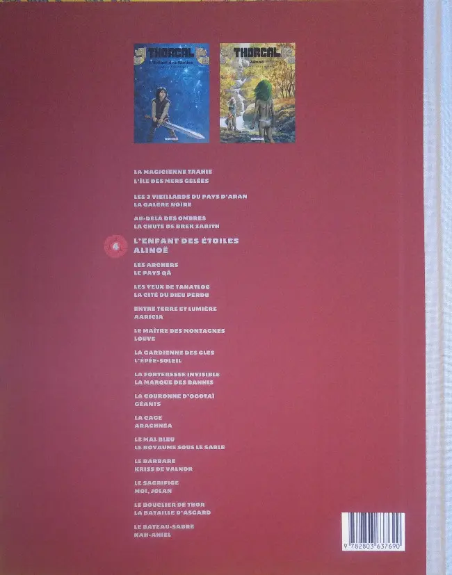 Verso de l'album Thorgal Volume 4 L'enfant des étoiles / Alinoë