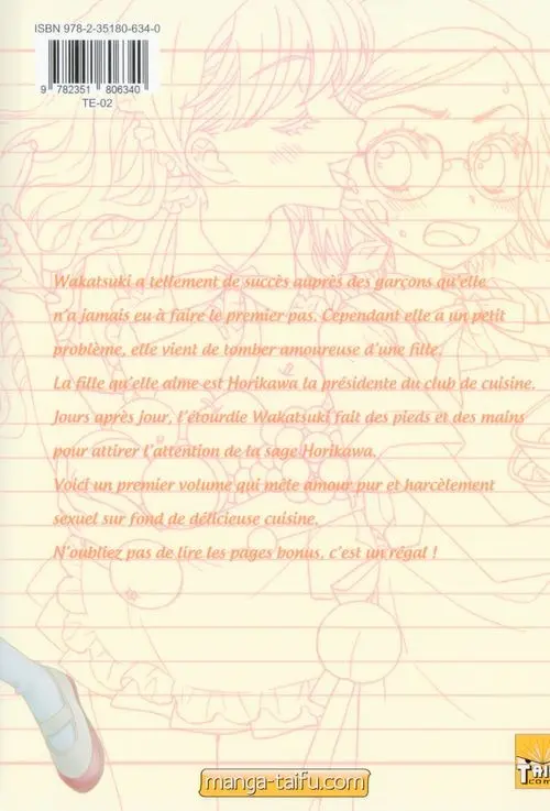 Verso de l'album Une recette secrète 1