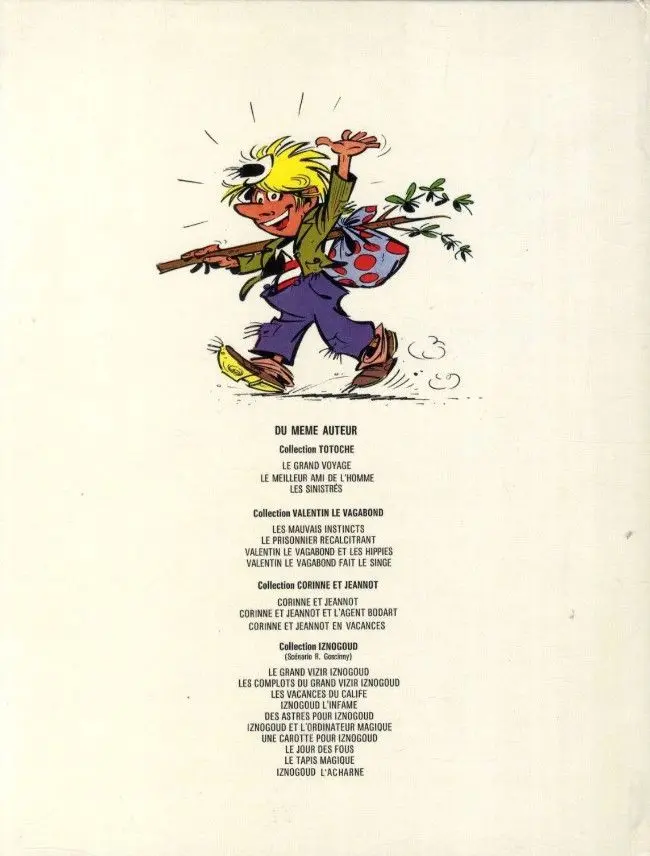 Verso de l'album Valentin le vagabond Tome 4 Valentin fait le singe