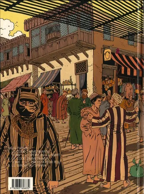 Verso de l'album Victor Sackville Tome 3 Le miroir du sphinx