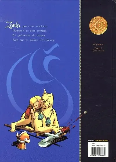 Verso de l'album Zarla Tome 1 Guerrière impitoyable