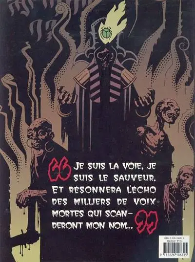 Verso de l'album Zombies Le maître des vers