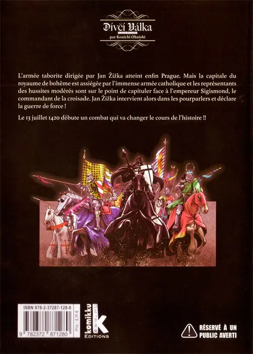 Verso de l'album Dívčí Válka - La guerre des pucelles 2