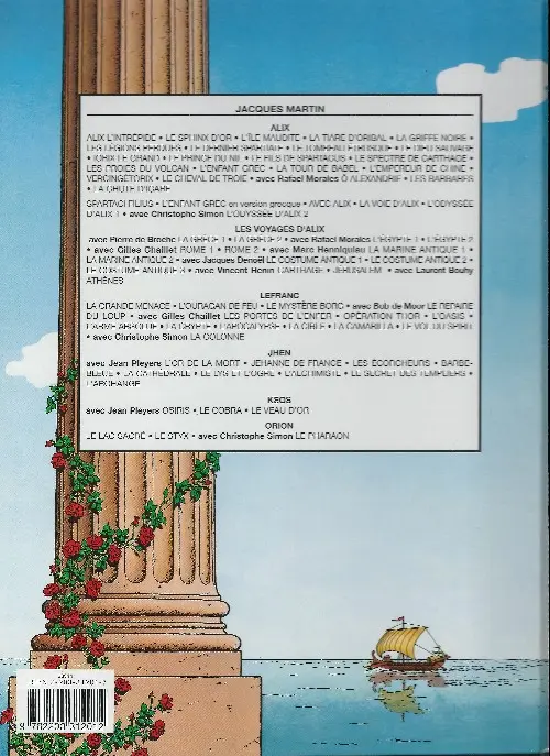 Verso de l'album Alix Tome 6 Les légions perdues