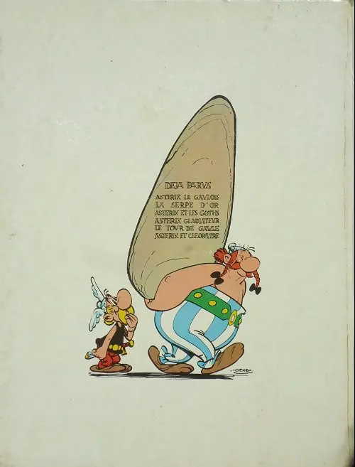 Verso de l'album Astérix Tome 7 Le combat des chefs