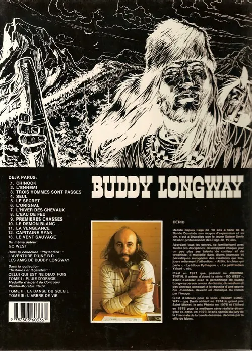 Verso de l'album Buddy Longway Tome 6 L'orignal