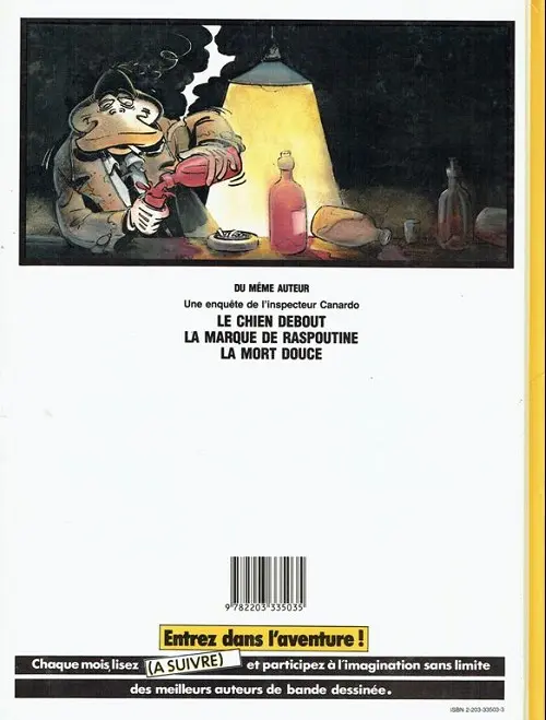 Verso de l'album Canardo Tome 1 Le chien debout