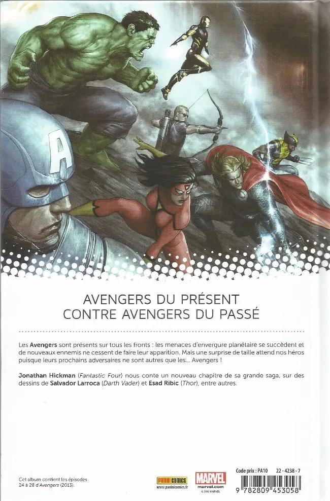 Verso de l'album Avengers Tome 5 Planète Vagabonde