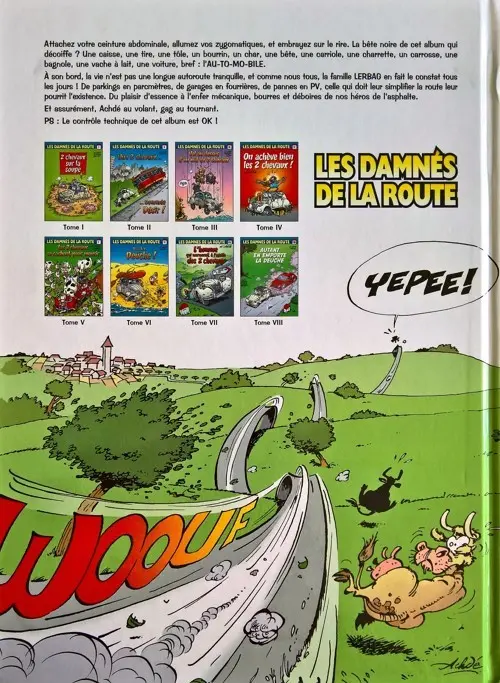 Verso de l'album Les damnés de la route Tome 7 2 chevaux sur la soupe