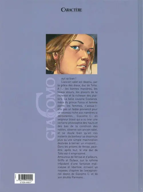 Verso de l'album Giacomo C. Tome 5 Pour l'amour d'une cousine