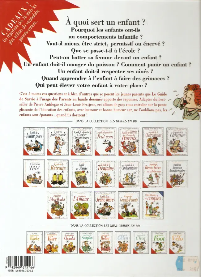 Verso de l'album Le Guide Tome 5 Le guide de survie à l'usage des parents