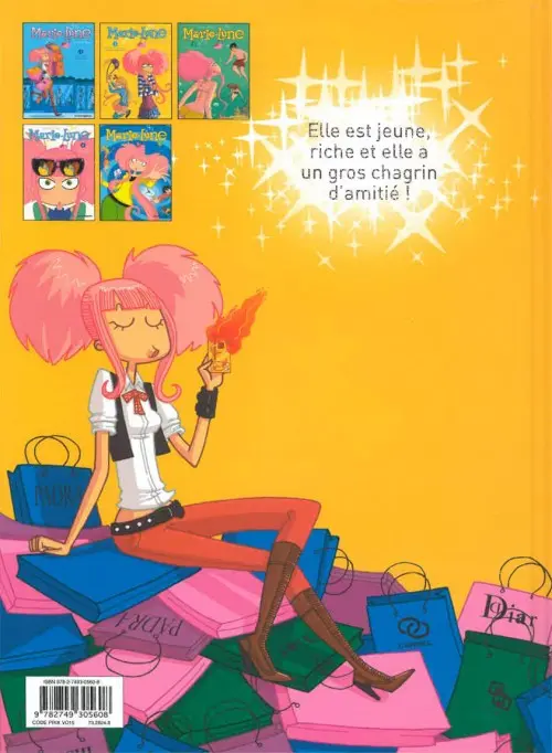 Verso de l'album Marie-Lune Tome 2 Au secours, j'ai perdu ma meilleure amie !