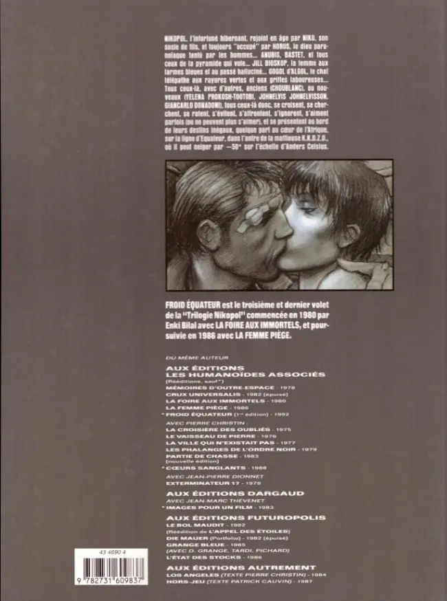 Verso de l'album Nikopol Tome 3 Froid Équateur