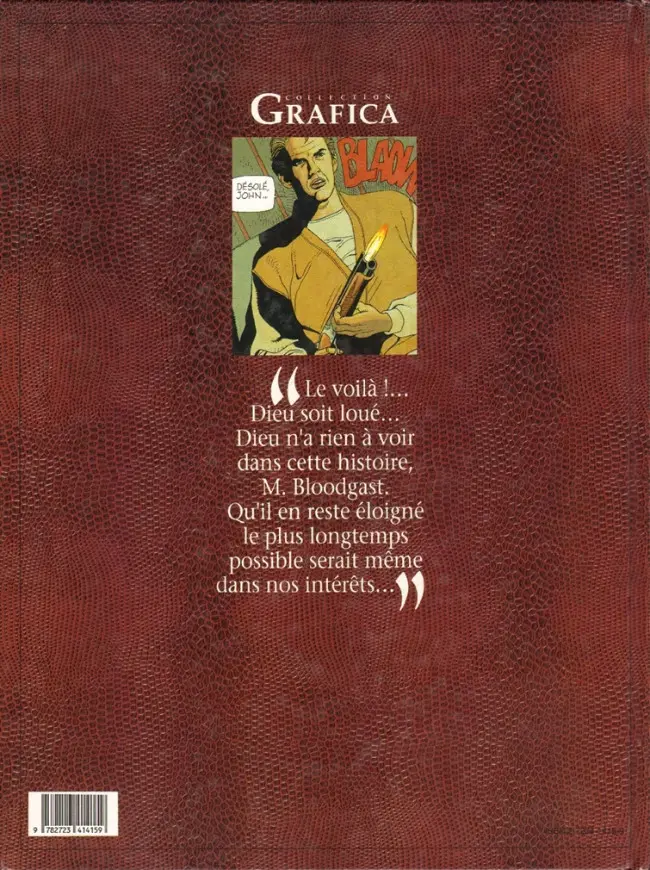 Verso de l'album Santiag Tome 1