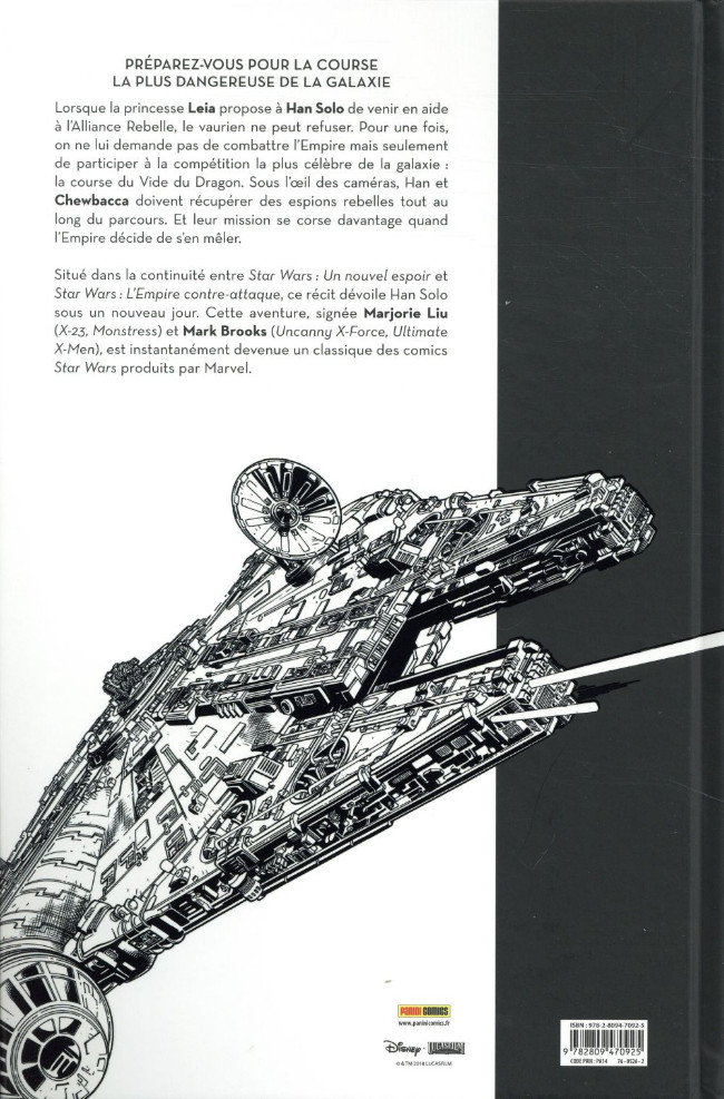 Verso de l'album Star Wars - Han Solo Han Solo (Noir et Blanc)