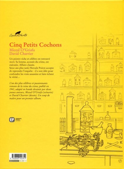 Verso de l'album Agatha Christie Tome 18 Cinq petits cochons