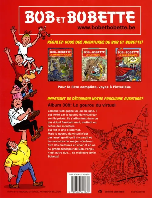 Verso de l'album Bob et Bobette Tome 307 Le rocher ronchon