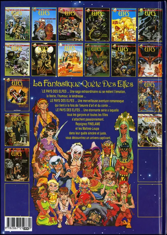 Verso de l'album ElfQuest - La Fantastique quête des elfes Tome 16 Les revenants