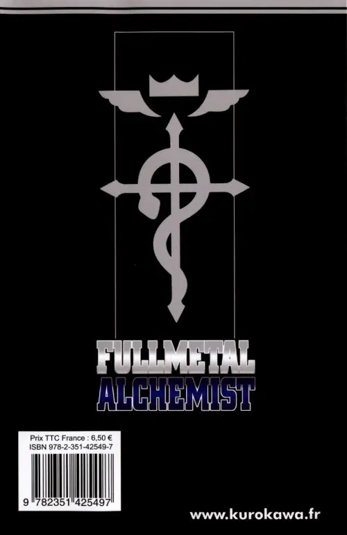 Verso de l'album FullMetal Alchemist Tome 24