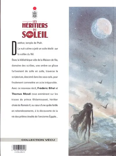 Verso de l'album Les Héritiers du soleil Tome 12 La marque de Sekhmet