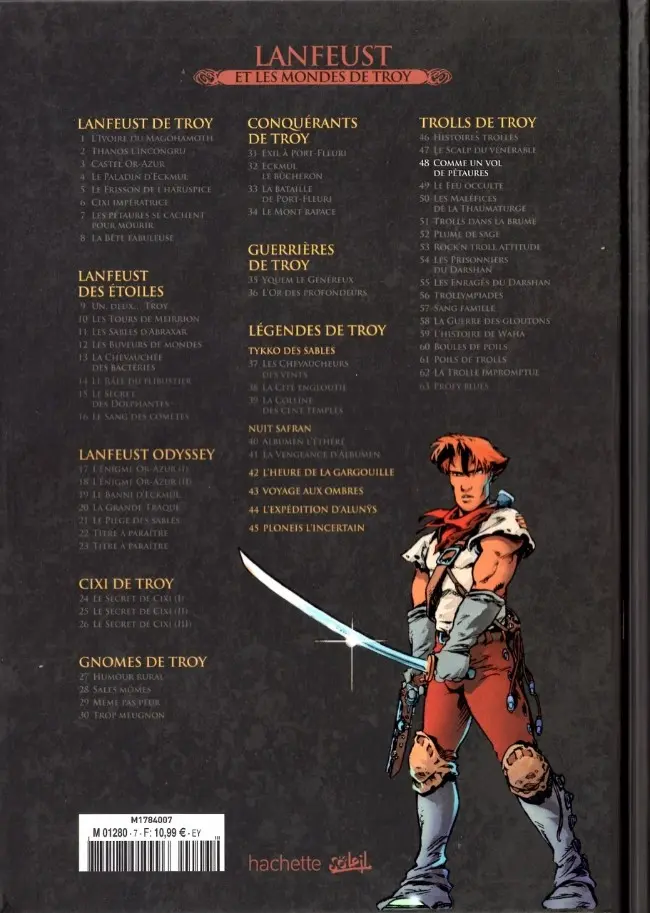 Verso de l'album Lanfeust et les mondes de Troy Tome 48 Trolls de Troy - Comme un vol de pétaures