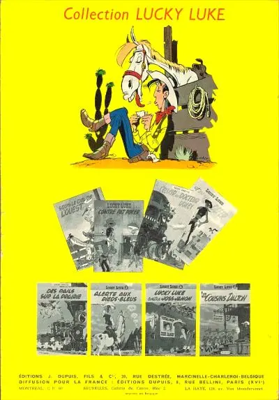 Verso de l'album Lucky Luke Tome 13 Le juge