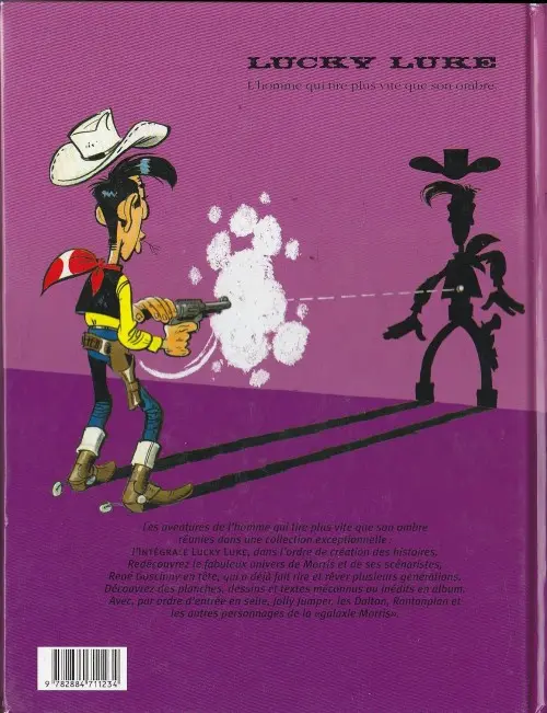 Verso de l'album Lucky Luke (2002) L'Integrale 12
