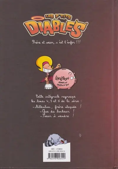 Verso de l'album Les P'tits diables Intégrale