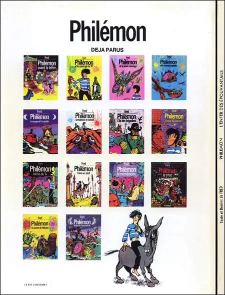 Verso de l'album Philémon Tome 14 L'enfer des épouvantails