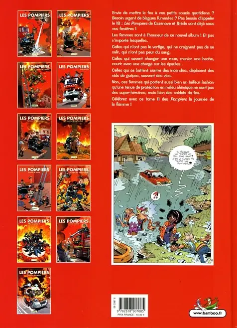 Verso de l'album Les Pompiers Tome 11 Flammes au volant